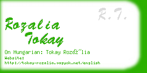 rozalia tokay business card